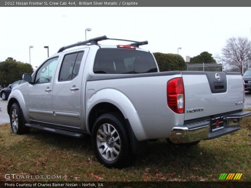 Brilliant Silver Metallic / Graphite 2012 Nissan Frontier SL Crew Cab 4x4