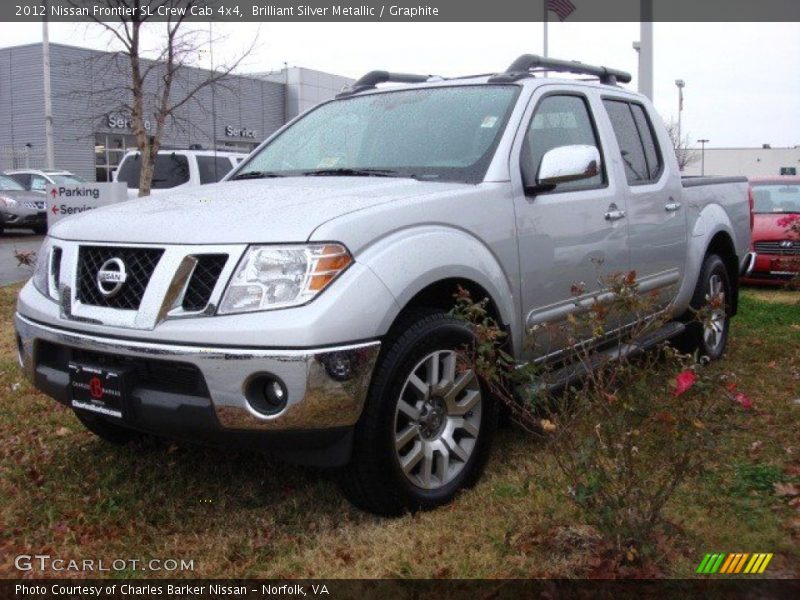 Brilliant Silver Metallic / Graphite 2012 Nissan Frontier SL Crew Cab 4x4