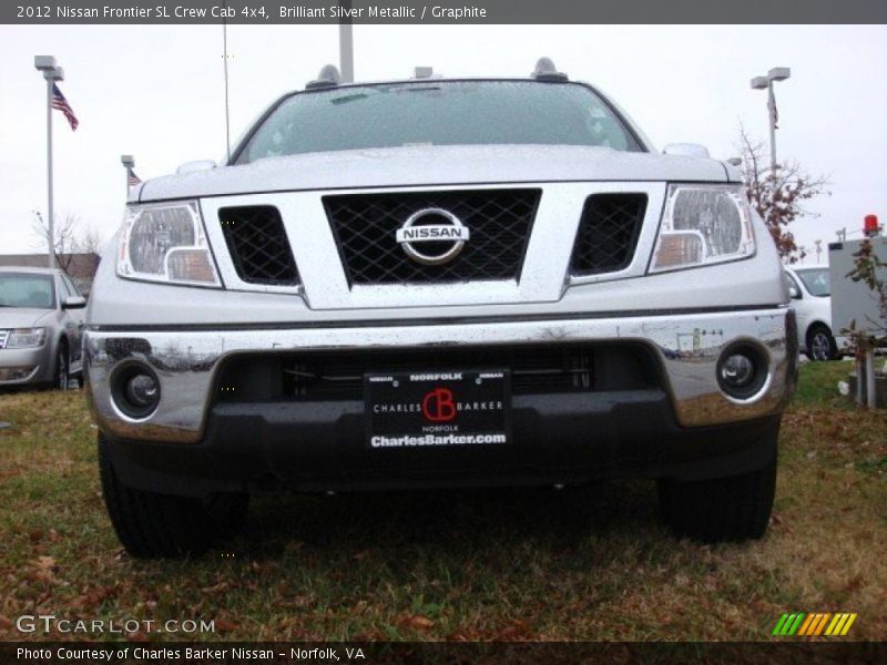 Brilliant Silver Metallic / Graphite 2012 Nissan Frontier SL Crew Cab 4x4