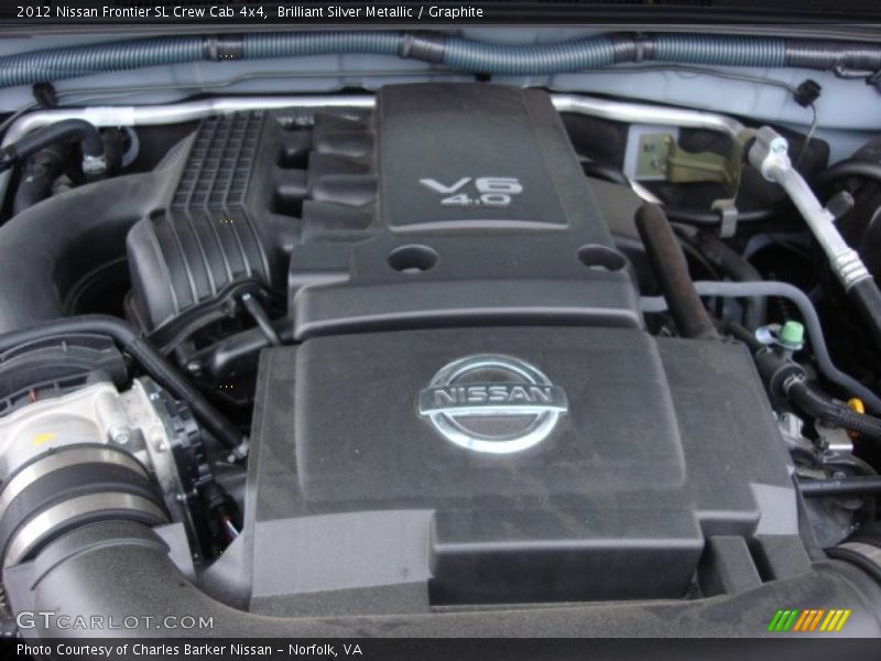 Brilliant Silver Metallic / Graphite 2012 Nissan Frontier SL Crew Cab 4x4
