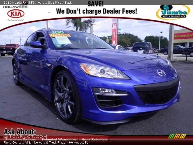 Aurora Blue Mica / Black 2010 Mazda RX-8 R3