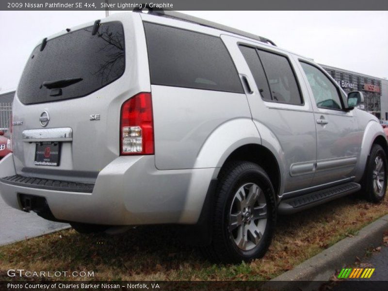 Silver Lightning / Graphite 2009 Nissan Pathfinder SE 4x4