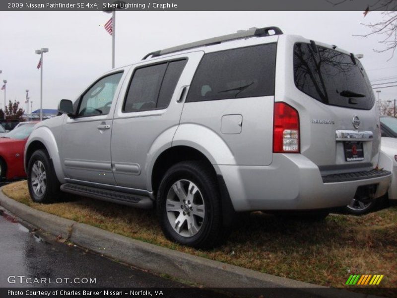 Silver Lightning / Graphite 2009 Nissan Pathfinder SE 4x4