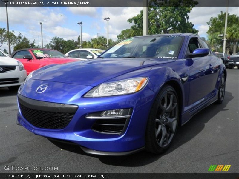 Aurora Blue Mica / Black 2010 Mazda RX-8 R3