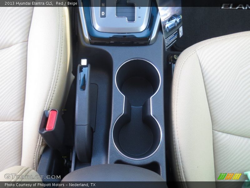 Red / Beige 2013 Hyundai Elantra GLS
