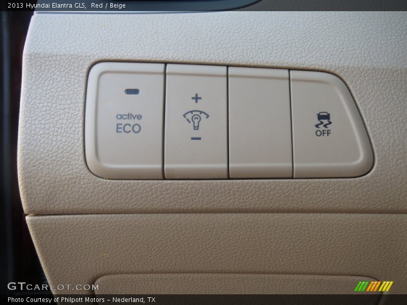 Red / Beige 2013 Hyundai Elantra GLS