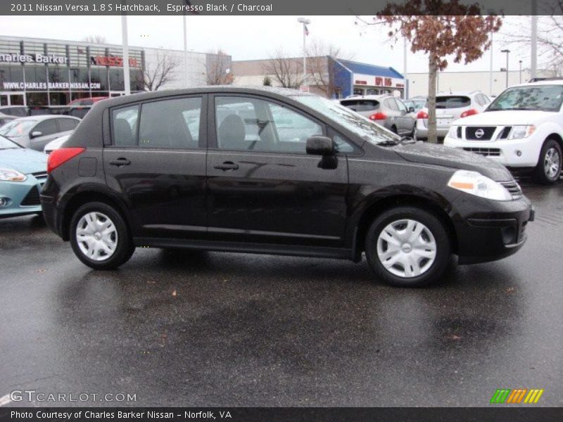 Espresso Black / Charcoal 2011 Nissan Versa 1.8 S Hatchback