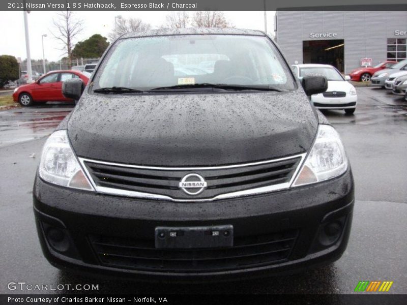 Espresso Black / Charcoal 2011 Nissan Versa 1.8 S Hatchback