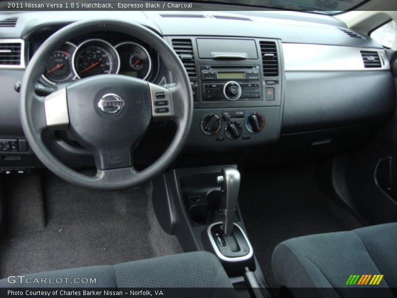 Espresso Black / Charcoal 2011 Nissan Versa 1.8 S Hatchback