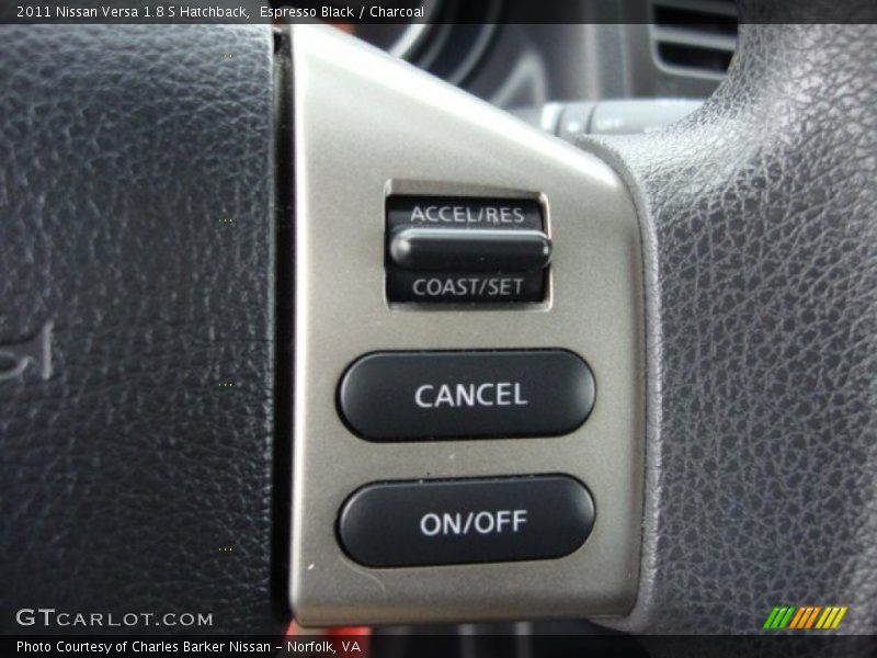 Espresso Black / Charcoal 2011 Nissan Versa 1.8 S Hatchback