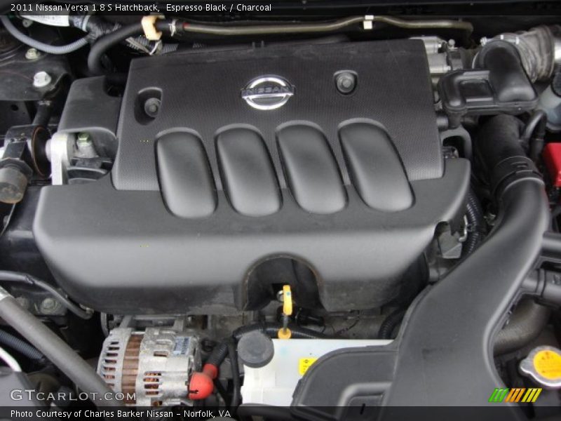 Espresso Black / Charcoal 2011 Nissan Versa 1.8 S Hatchback