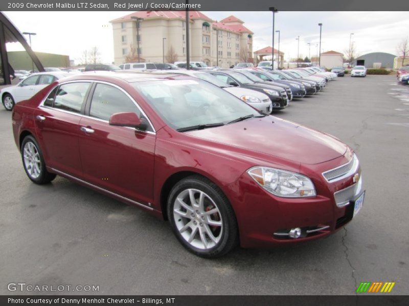 Red Jewel / Cocoa/Cashmere 2009 Chevrolet Malibu LTZ Sedan