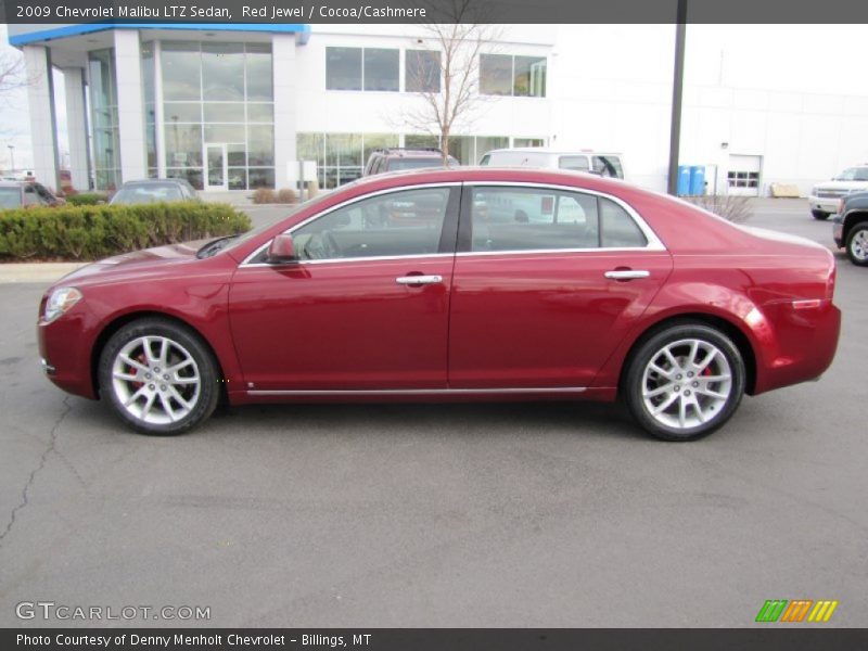 Red Jewel / Cocoa/Cashmere 2009 Chevrolet Malibu LTZ Sedan