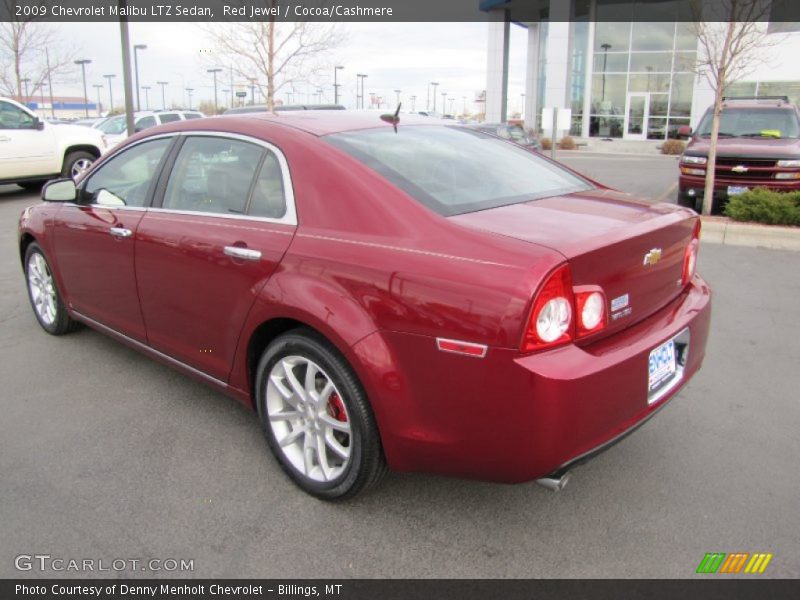 Red Jewel / Cocoa/Cashmere 2009 Chevrolet Malibu LTZ Sedan