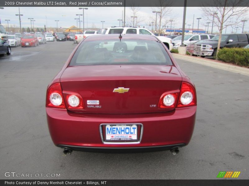 Red Jewel / Cocoa/Cashmere 2009 Chevrolet Malibu LTZ Sedan