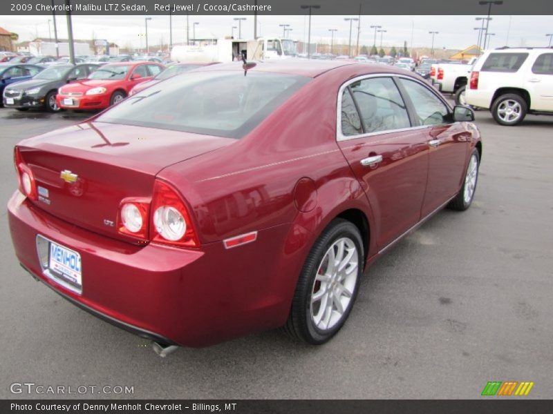 Red Jewel / Cocoa/Cashmere 2009 Chevrolet Malibu LTZ Sedan