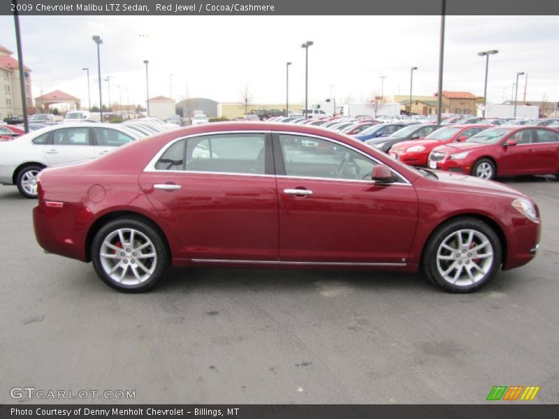 Red Jewel / Cocoa/Cashmere 2009 Chevrolet Malibu LTZ Sedan