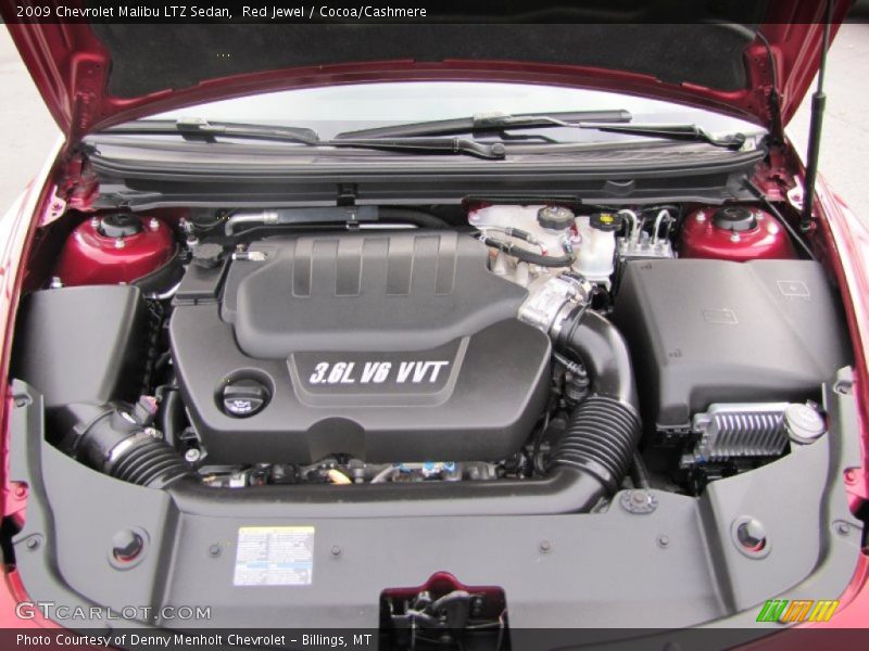 Red Jewel / Cocoa/Cashmere 2009 Chevrolet Malibu LTZ Sedan