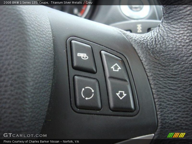 Titanium Silver Metallic / Grey 2008 BMW 1 Series 135i Coupe