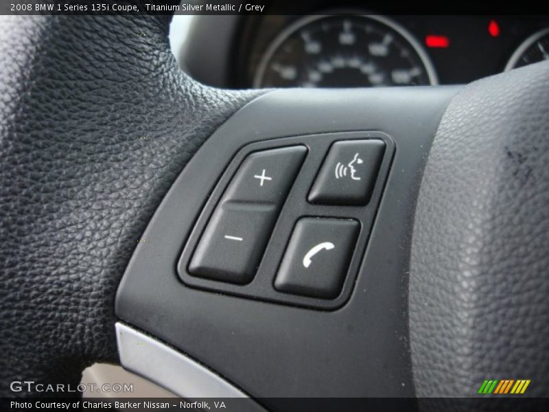 Titanium Silver Metallic / Grey 2008 BMW 1 Series 135i Coupe