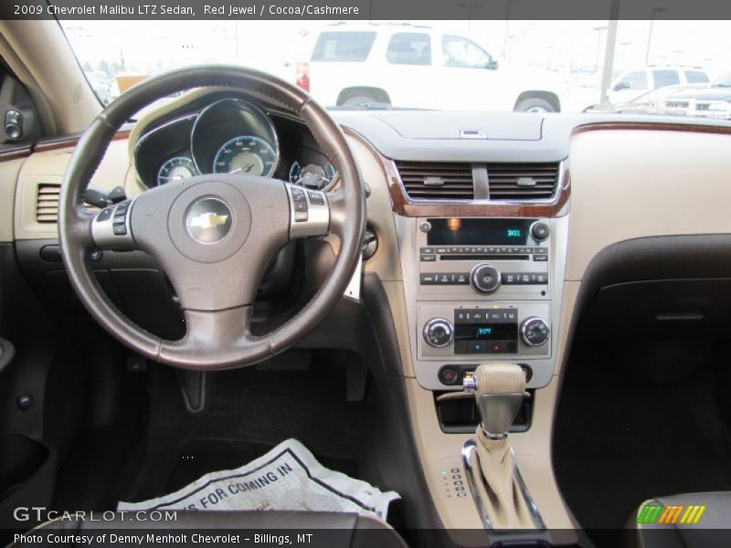 Red Jewel / Cocoa/Cashmere 2009 Chevrolet Malibu LTZ Sedan