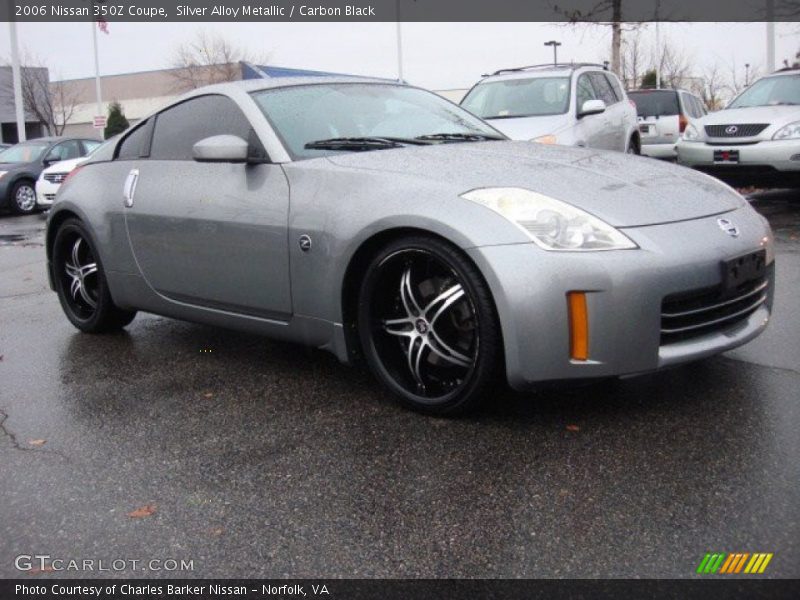 Silver Alloy Metallic / Carbon Black 2006 Nissan 350Z Coupe