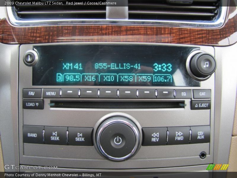 Red Jewel / Cocoa/Cashmere 2009 Chevrolet Malibu LTZ Sedan