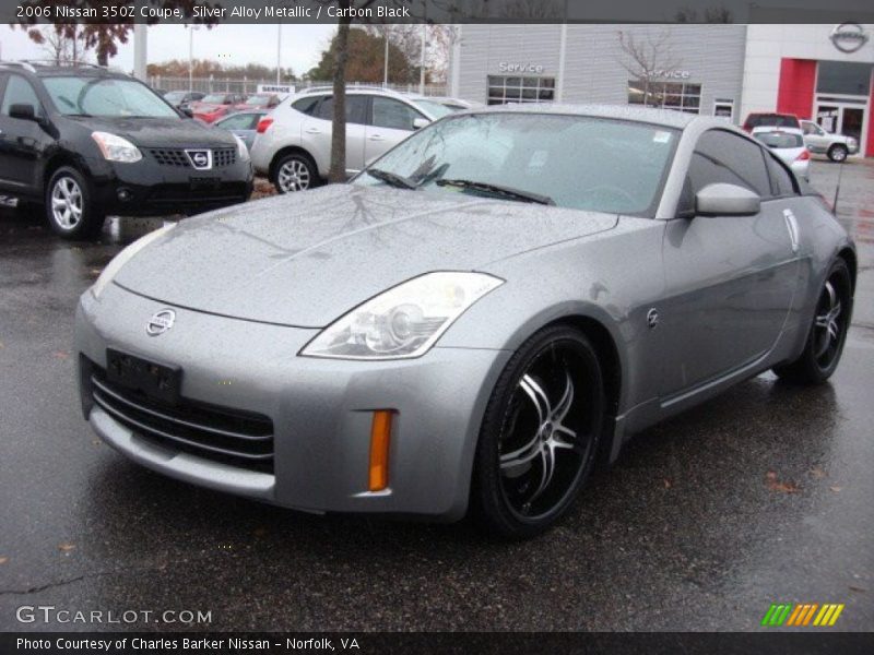 Silver Alloy Metallic / Carbon Black 2006 Nissan 350Z Coupe