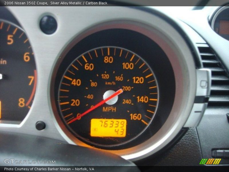 Silver Alloy Metallic / Carbon Black 2006 Nissan 350Z Coupe