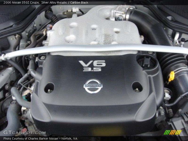 Silver Alloy Metallic / Carbon Black 2006 Nissan 350Z Coupe