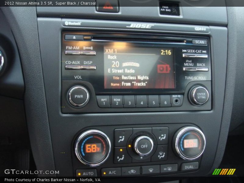 Super Black / Charcoal 2012 Nissan Altima 3.5 SR