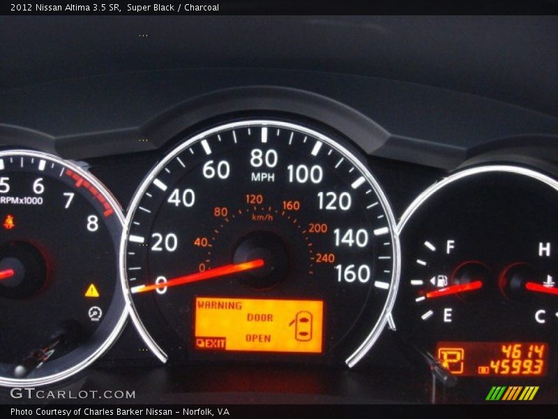 Super Black / Charcoal 2012 Nissan Altima 3.5 SR