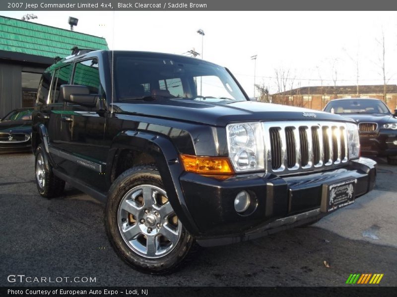 Black Clearcoat / Saddle Brown 2007 Jeep Commander Limited 4x4