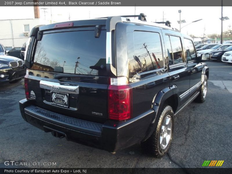 Black Clearcoat / Saddle Brown 2007 Jeep Commander Limited 4x4