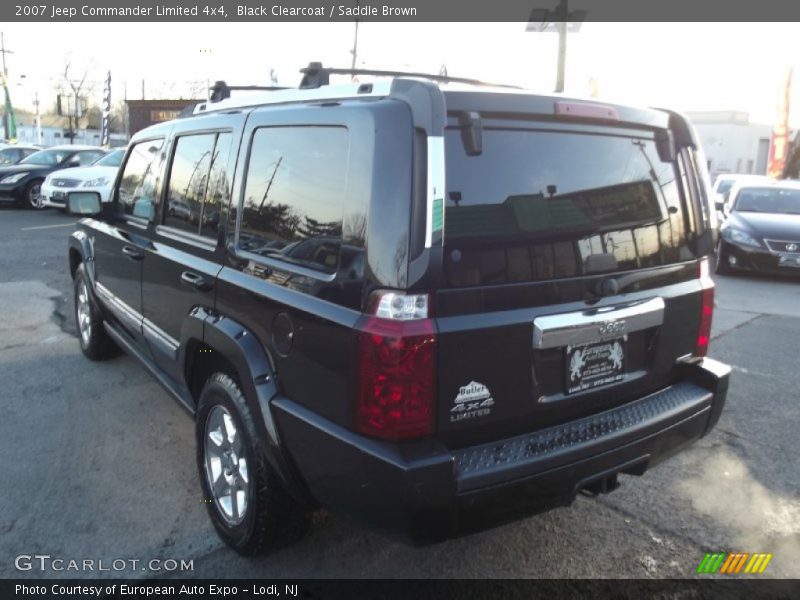 Black Clearcoat / Saddle Brown 2007 Jeep Commander Limited 4x4
