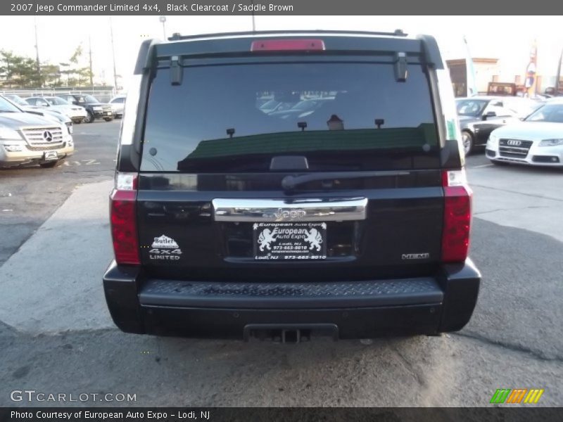 Black Clearcoat / Saddle Brown 2007 Jeep Commander Limited 4x4