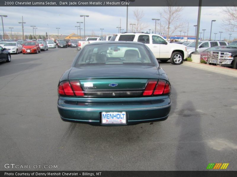 Dark Jade Green Metallic / Medium Gray 2000 Chevrolet Lumina Sedan
