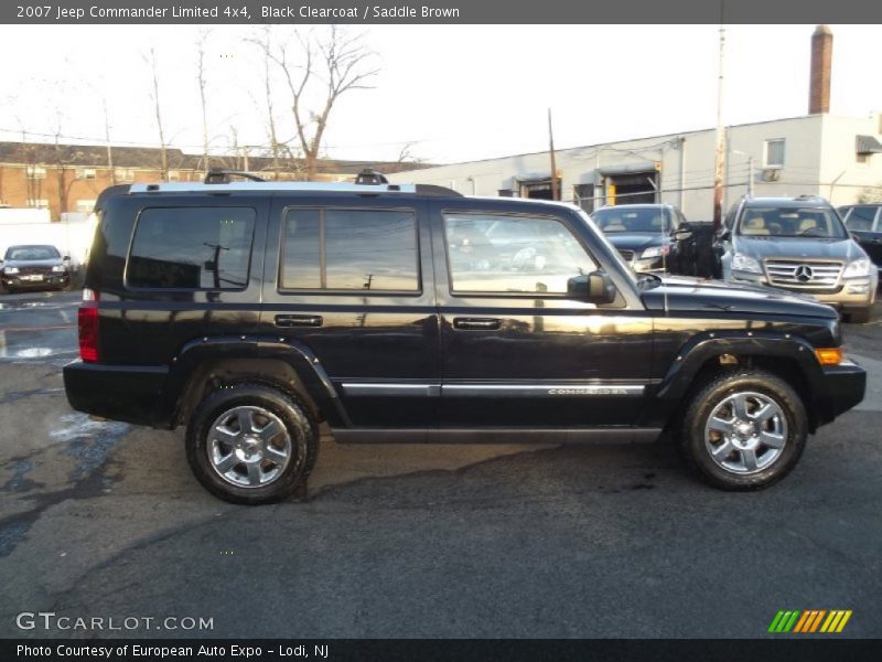 Black Clearcoat / Saddle Brown 2007 Jeep Commander Limited 4x4
