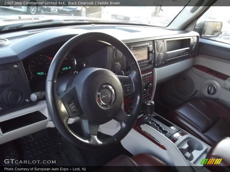 Black Clearcoat / Saddle Brown 2007 Jeep Commander Limited 4x4