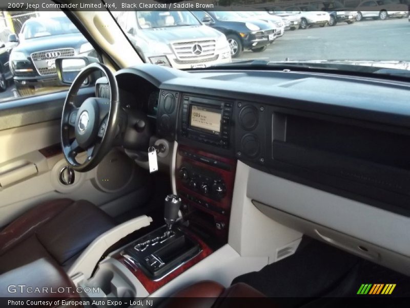 Black Clearcoat / Saddle Brown 2007 Jeep Commander Limited 4x4