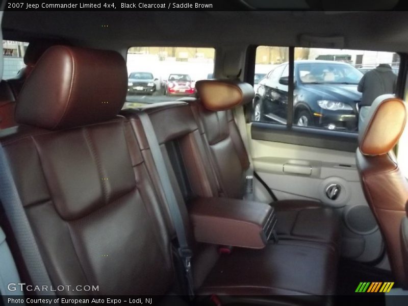 Black Clearcoat / Saddle Brown 2007 Jeep Commander Limited 4x4