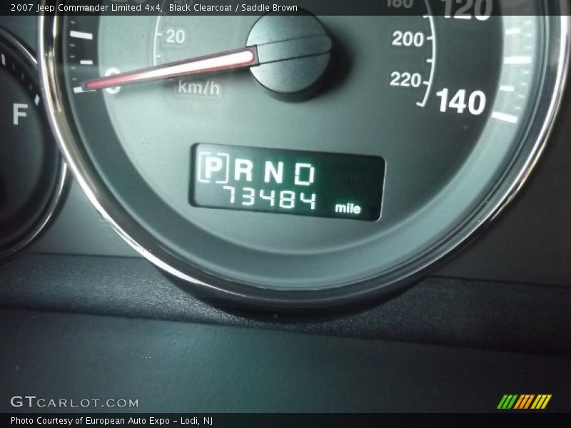Black Clearcoat / Saddle Brown 2007 Jeep Commander Limited 4x4