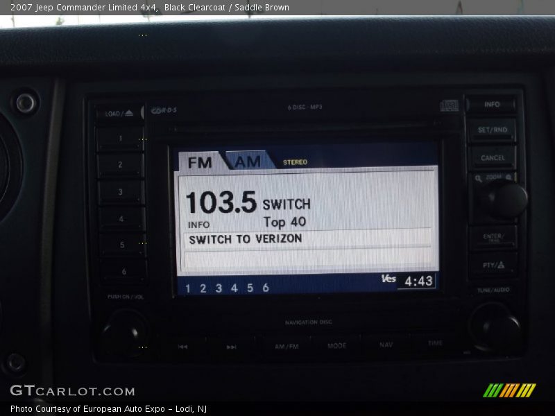 Black Clearcoat / Saddle Brown 2007 Jeep Commander Limited 4x4