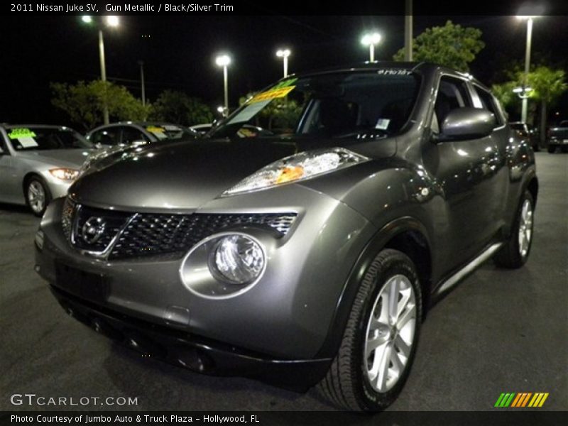 Gun Metallic / Black/Silver Trim 2011 Nissan Juke SV