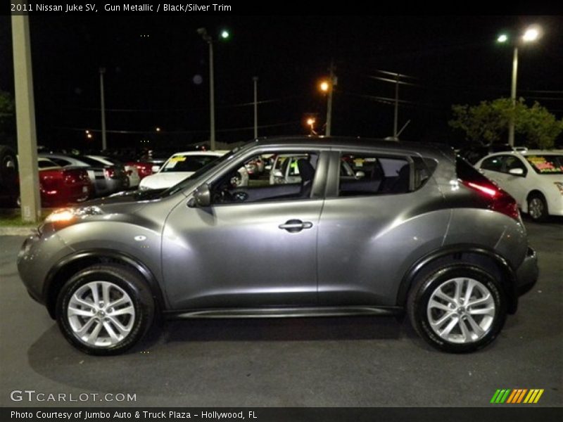 Gun Metallic / Black/Silver Trim 2011 Nissan Juke SV