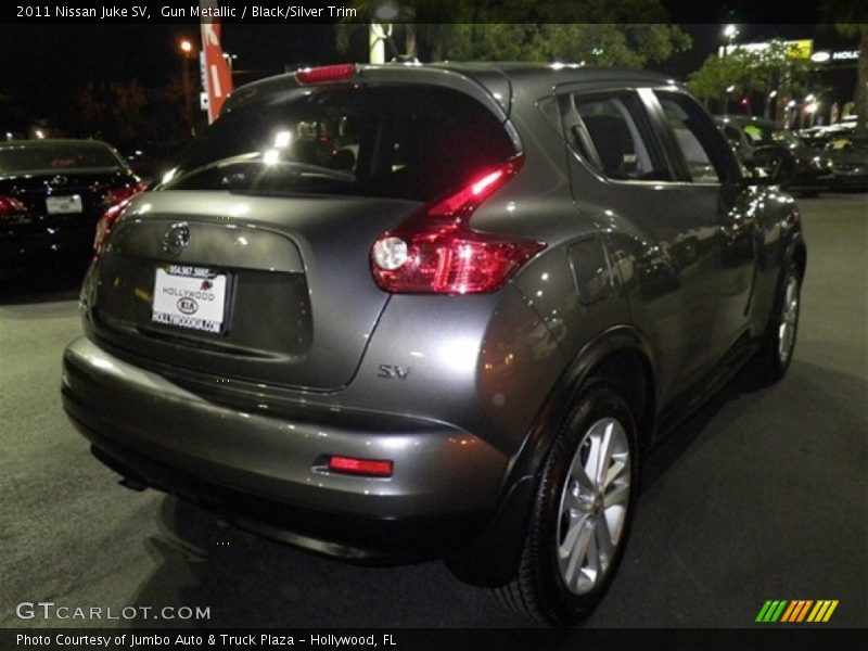 Gun Metallic / Black/Silver Trim 2011 Nissan Juke SV