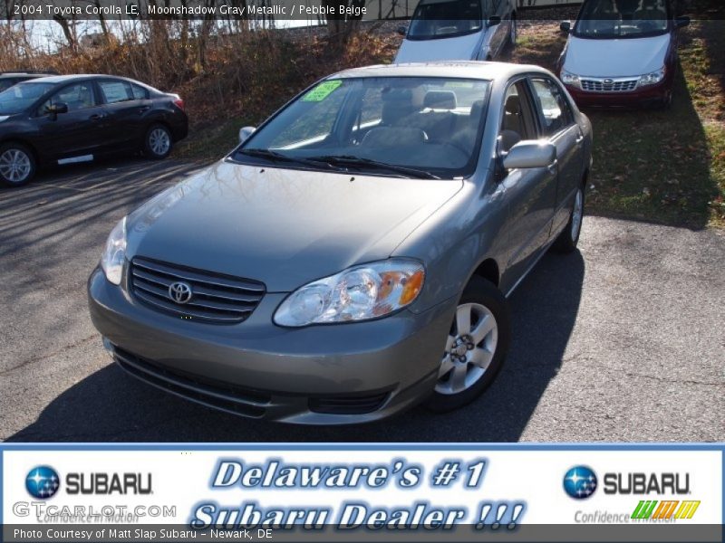 Moonshadow Gray Metallic / Pebble Beige 2004 Toyota Corolla LE