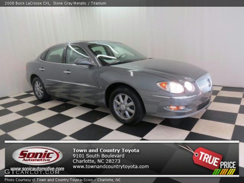 Stone Gray Metallic / Titanium 2008 Buick LaCrosse CXL