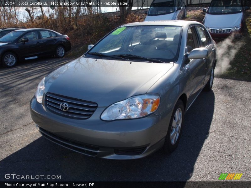 Moonshadow Gray Metallic / Pebble Beige 2004 Toyota Corolla LE