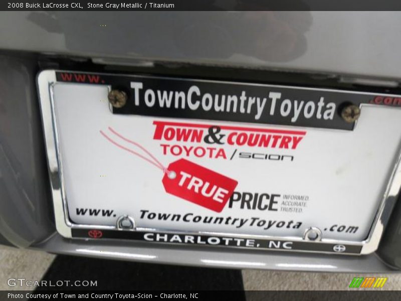 Stone Gray Metallic / Titanium 2008 Buick LaCrosse CXL